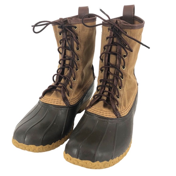 L.L. Bean Shoes Ll Bean Mens Maine Hunting Shoe Waxed Canvas Boot